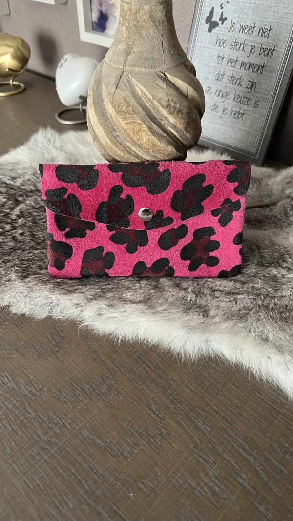 Groot Portemonneetje Fuchia Zwart