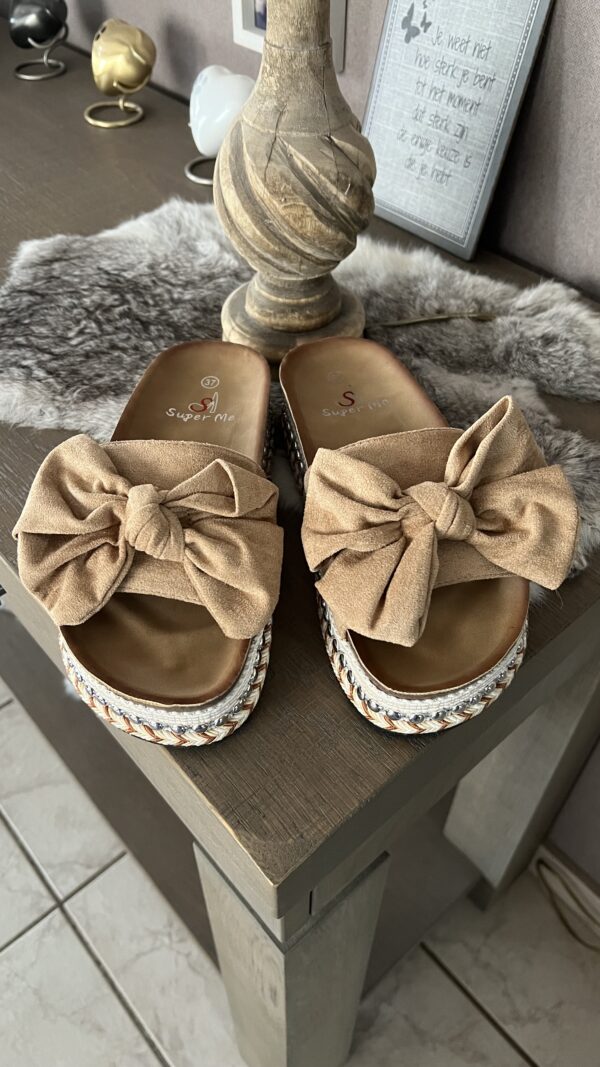 Slippers Strik Beige