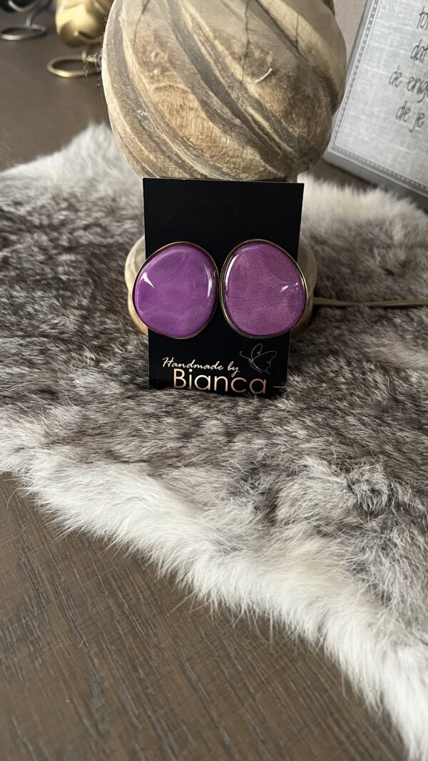 Studs-Purper/Goud
