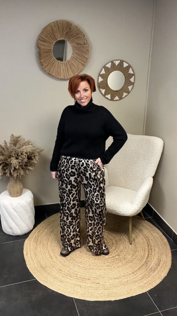 Broek Leopard ( Satijnachtig )