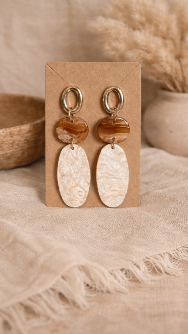 Oorbellen Amber – boho statement oorbellen