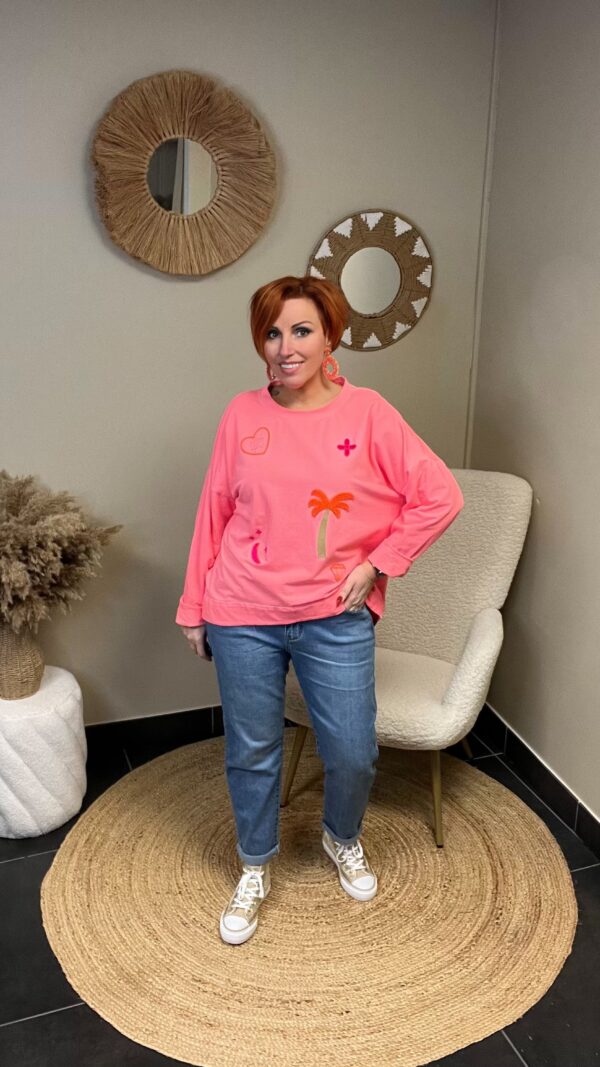 Sweater Neon Vibes 	Koraal