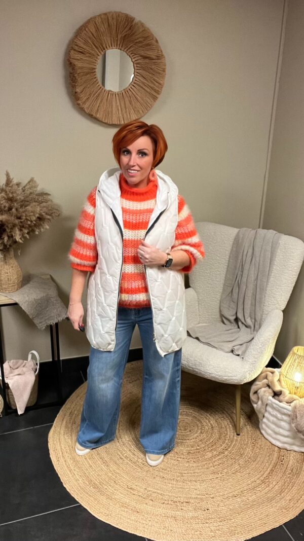 Wide leg jeans met stretch