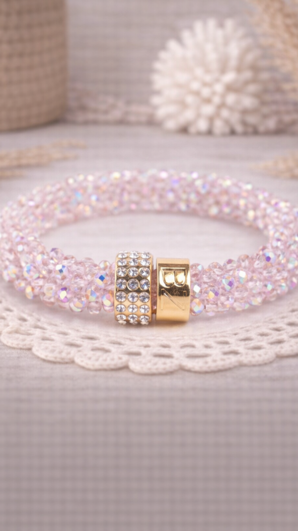 BEADZ LUX - Shiny Light Pink (RVS Gold)