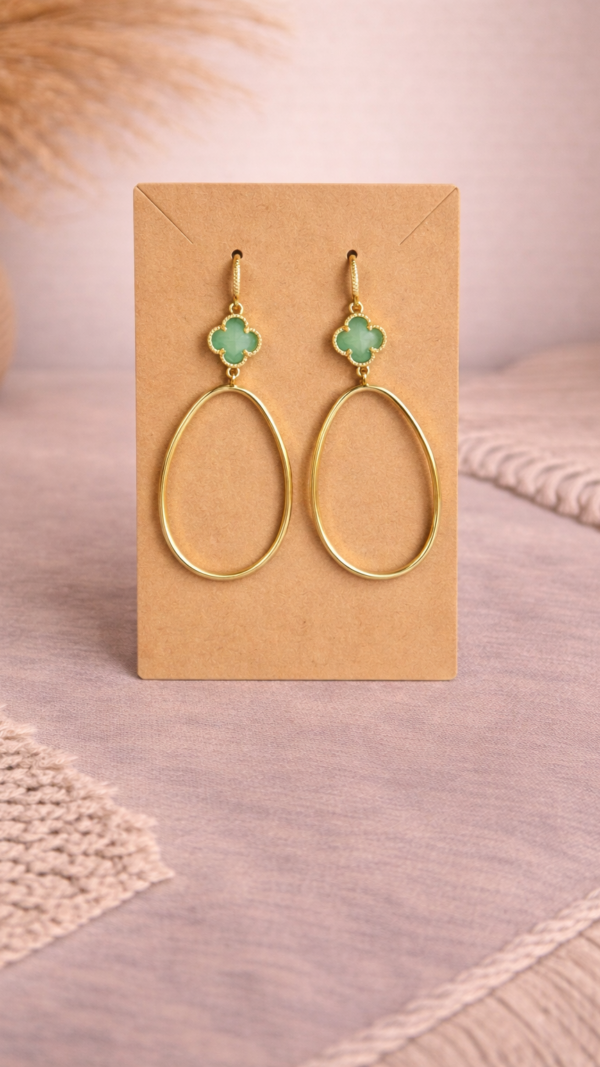 Mint Clover Oorringen