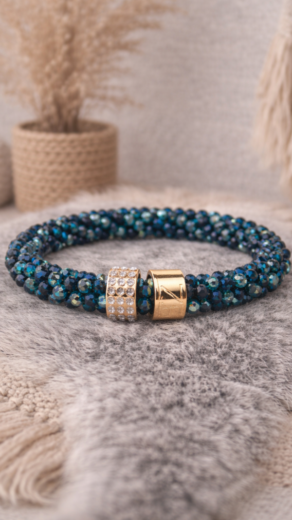 BEADZ LUX - Blue Mix (RVS Gold)