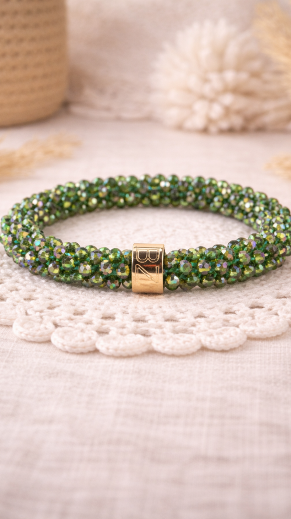 BEADZ - Green Gloss (RVS Gold)