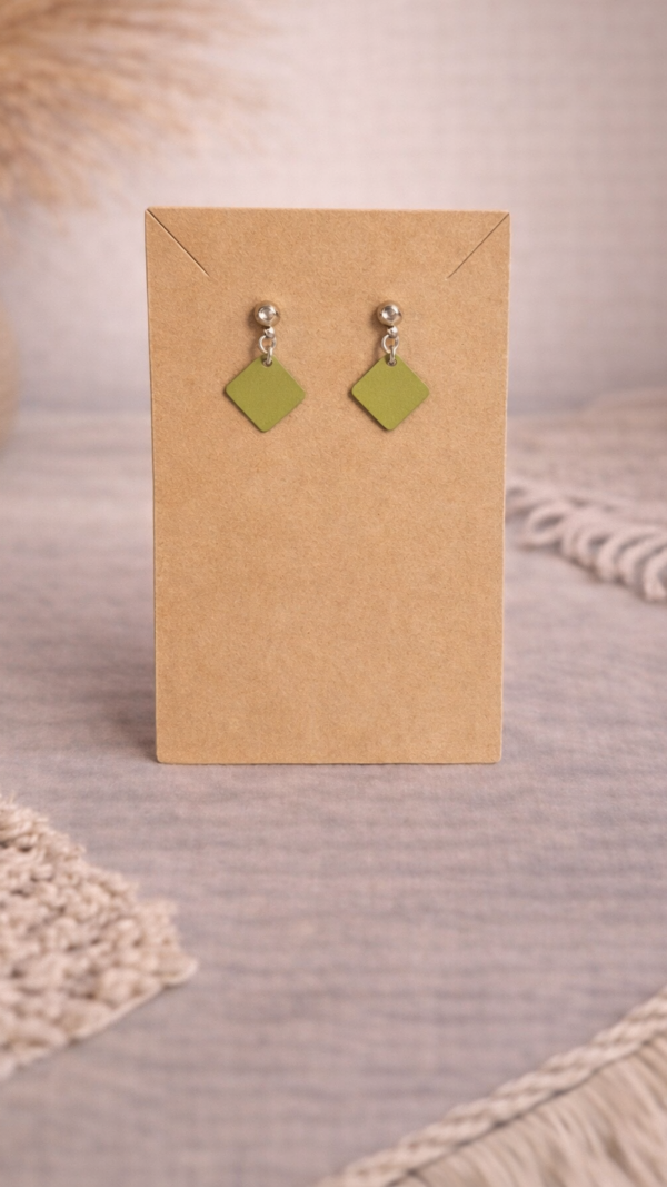 Green Square Oorbellen