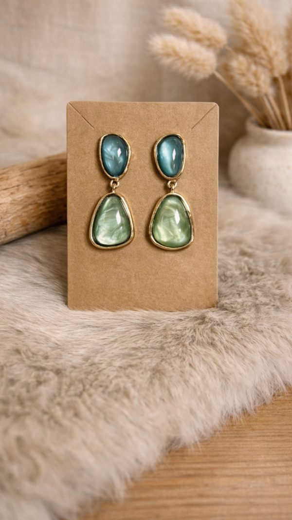 Oorbellen Aurora Green