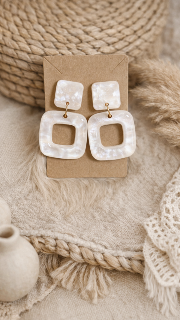 Ivory Glow Oorringen