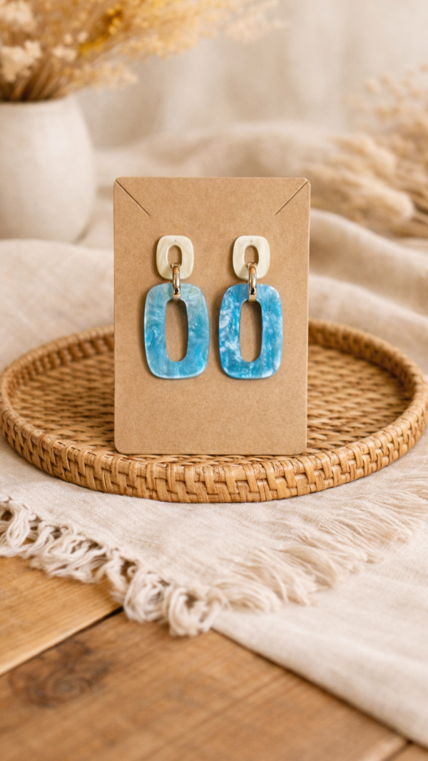 Turquoise Glow Oorringen