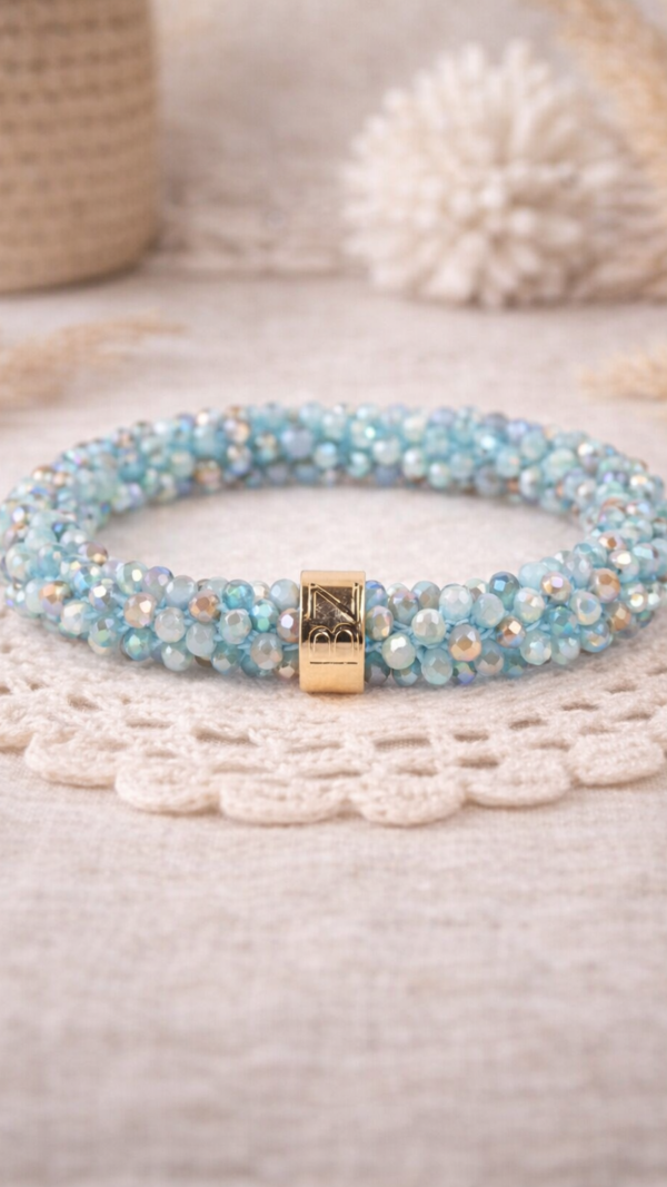 BEADZ - Ice Blue Mix (RVS Gold)