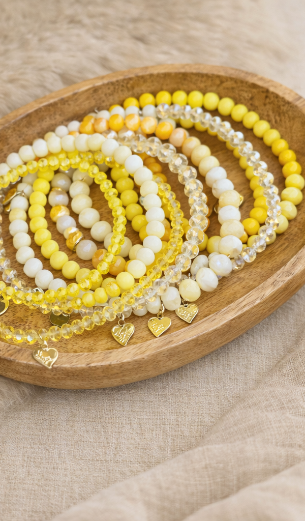 Zonnige Boho Armbandenset – Sunshine Collection 🌼