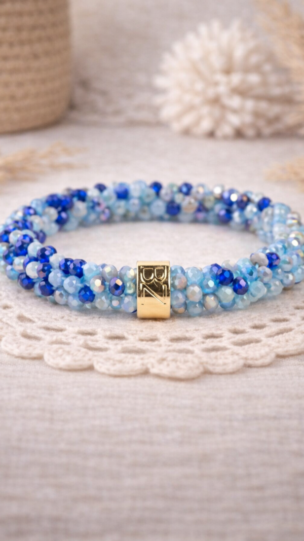 BEADZ - Light Blue Mix (RVS Gold)