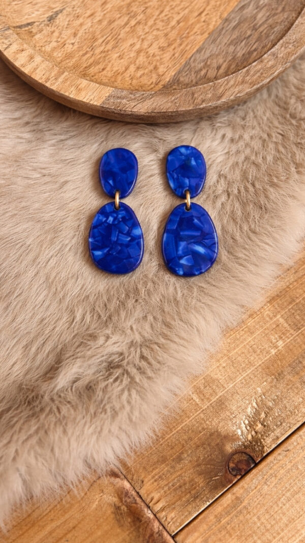 Oorbellen Cobalt Blue – elegante oorbellen