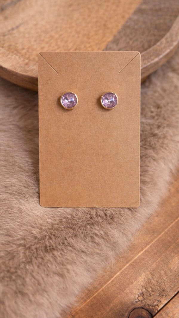 Oorbellen Lavender Glow – mini oorbellen