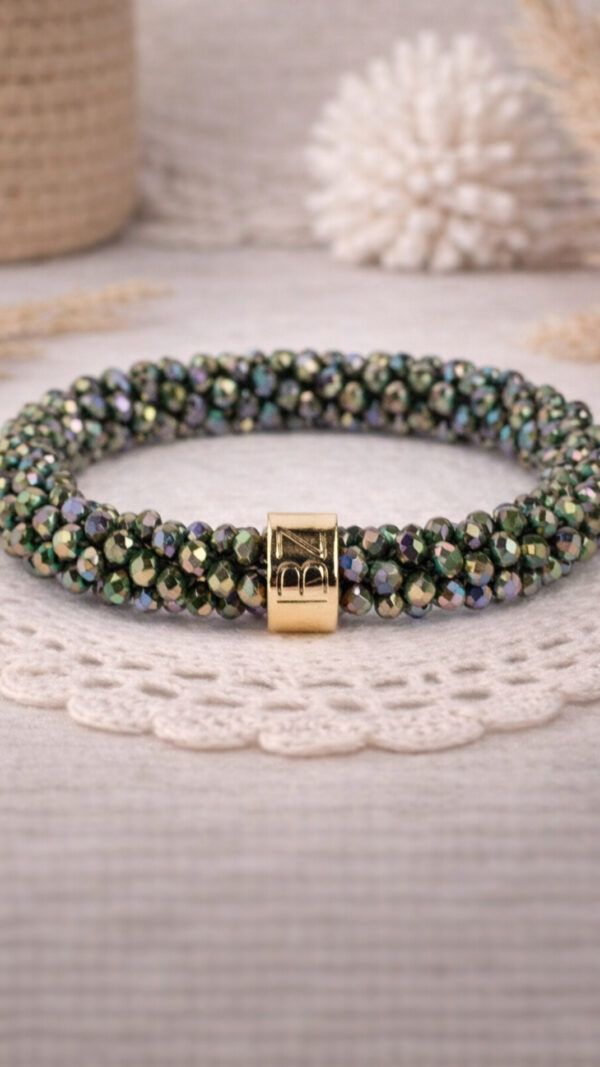 BEADZ - Pearly Green (RVS Gold)