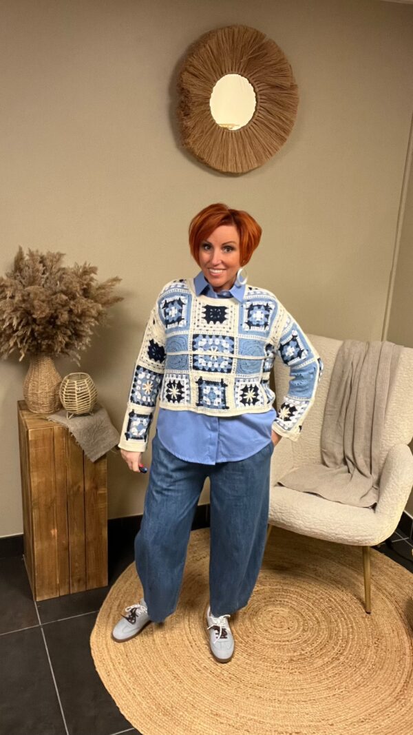 Balloon Jeans Terra di Siena met Elastische Taille