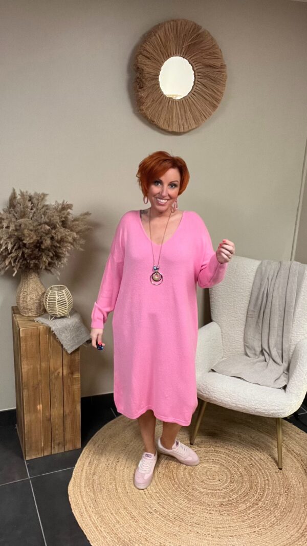 Oversized Comfort Jurk Pink