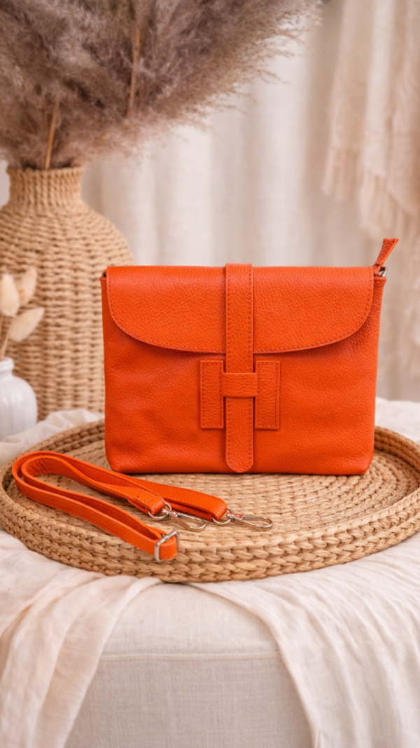 Luxe Minimal Crossbody Tas - Oranje