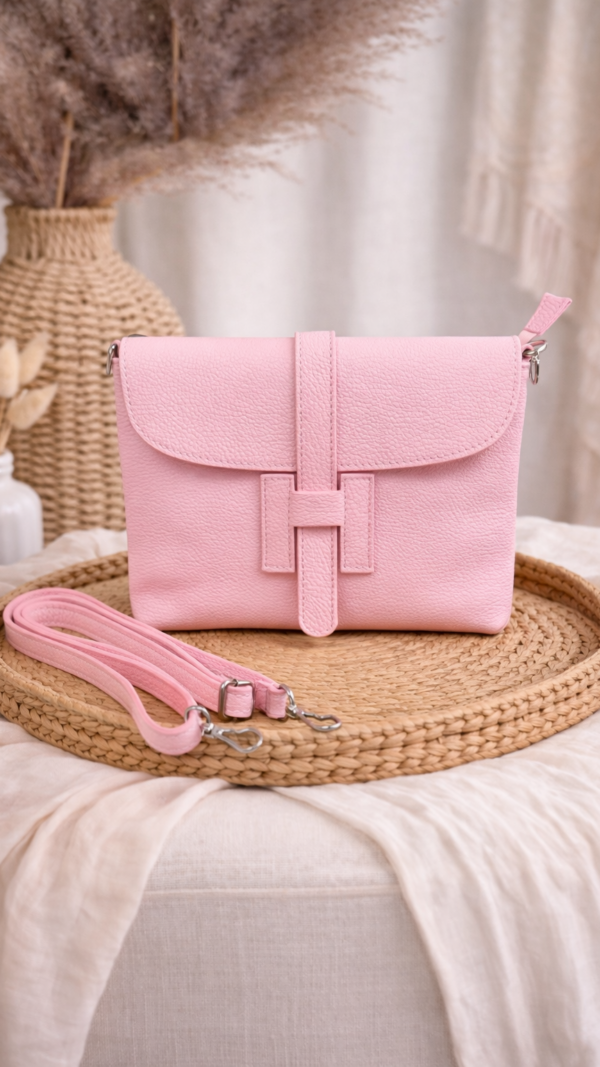 Luxe Minimal Crossbody Tas - Rose