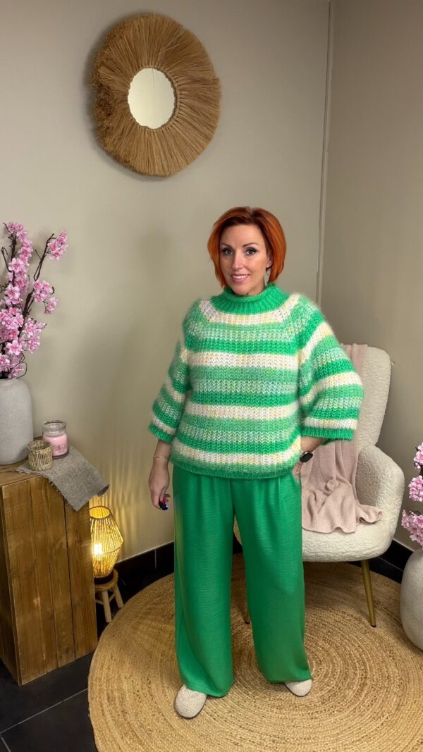 Groene Wide Leg Broek