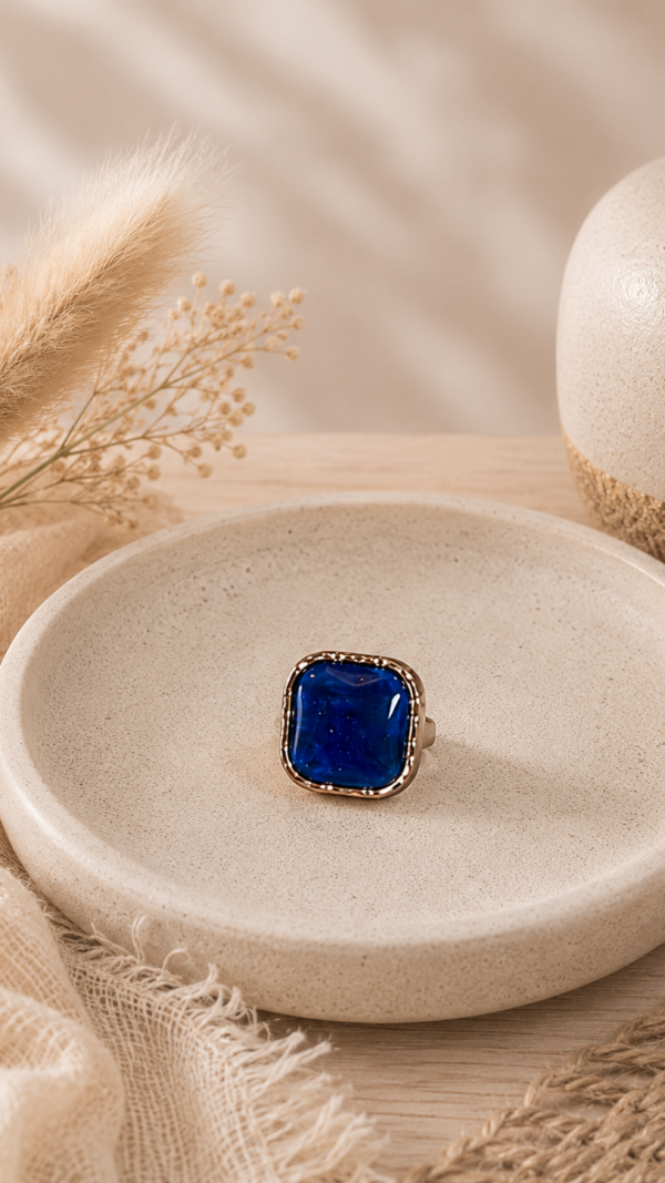 Celeste Ring - Gold/Blue