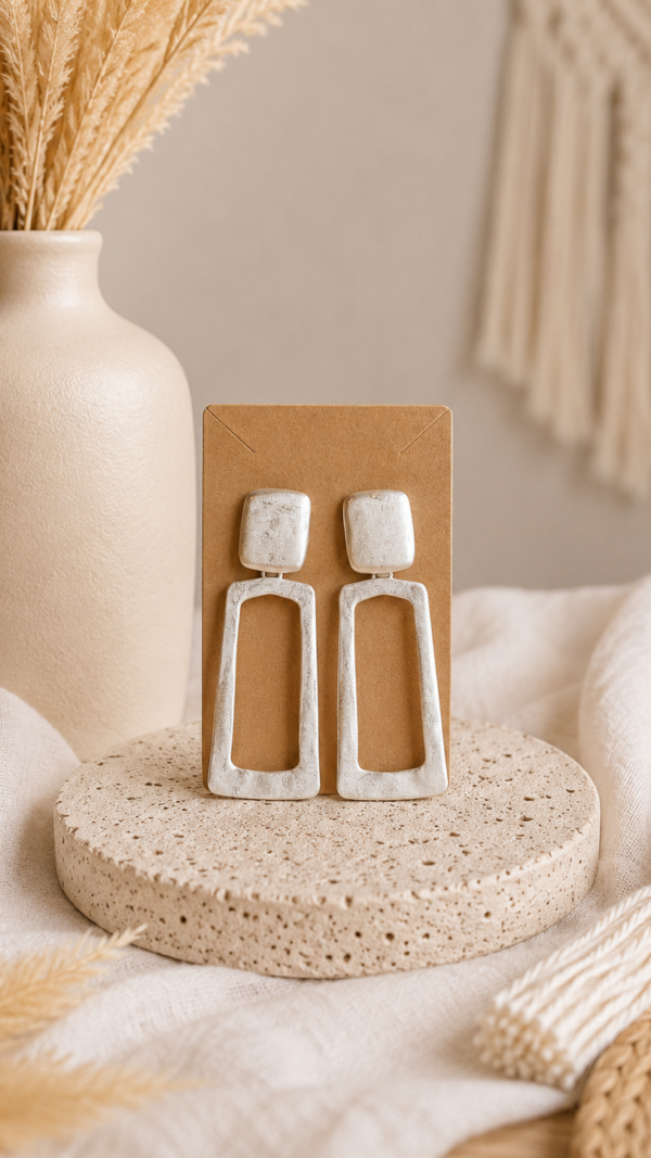 Elegance Statement Oorringen - Silver