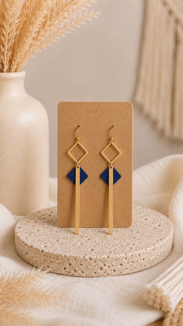 Midnight Gold Statement Oorringen