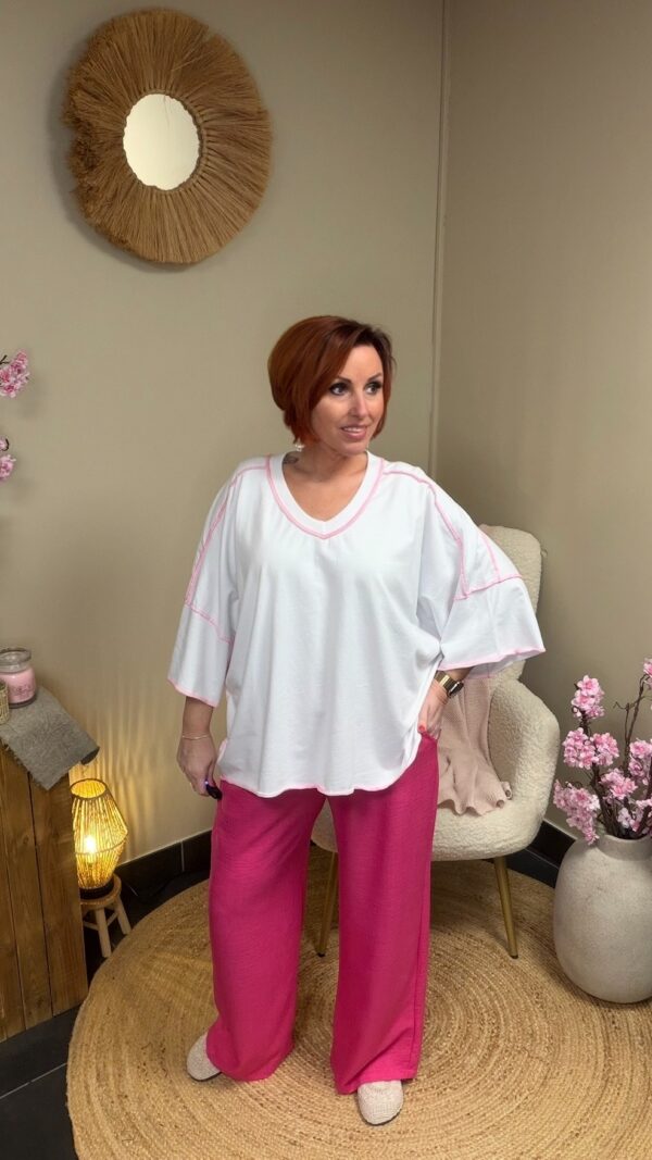 Bella Soepelvallende Broek - Pink